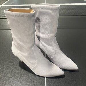 Stuart Weitzman Gray Heeled Boots